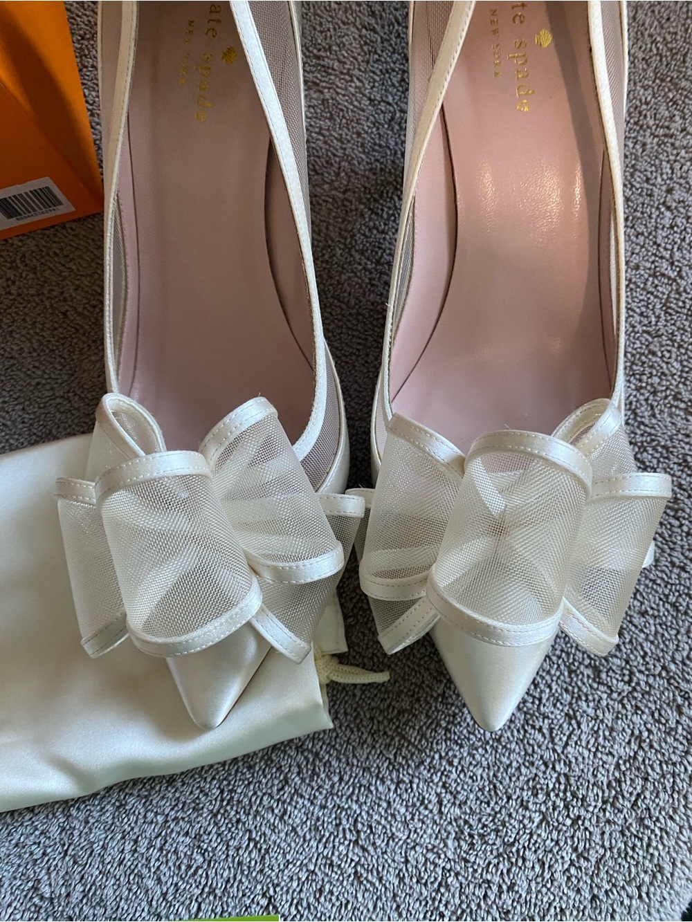 Kate Spade Jackie Ivory Satin 10M - Picture 5 of 9